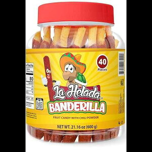 La Helada Micheladas La Helada Banderilla Tamarindo/Tamarind Straw Candy 40 Count Jar