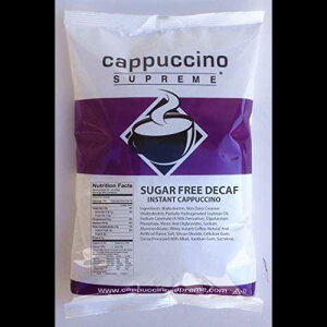 カプチーノ シュプリーム 1.2 ポンド バッグ シュガーフリー デカフェ フレンチ バニラ インスタント カプチーノ ミックス Cappuccino Supreme 1.2 lb bag Sugar Free Decaf French Vanilla Instant Cappuccino Mix