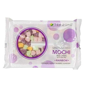 eB[][ 10.6IX C{[~j 25 Tea Zone 10.6 oz Rainbow Mini Mochi, 25 Count