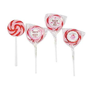 XC[g I [ o^C X[ TbJ[ (|bv 12 ) o^Cf[ LfB Fun Express Sweet On You Valentine Swirl Suckers (12 individually wrapped lollipops) Valentine's Day Candy