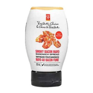�v���W�f���g�Y�`���C�X �X���[�L�[�x�[�R���}���T���h�C�b�`�X�v���b�h�A300ml/10.1 fl. �I���X�A{�J�i�_����A��} President's Choice Smoky Bacon Mayo Sandwich Spread, 300ml/10.1 fl. oz., {Imported from Canada}