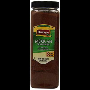 Durkee 100% LVRA18 IX Durkee 100% Salt Free Mexican Seasoning, 18 Ounce