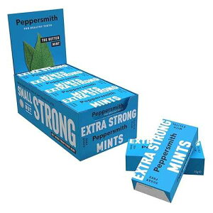 ybp[X~X 100% LVg[~gA[Jƃt@CCObVyp[~gA15 g (12 {bNXAv 300 ~g) Peppersmith 100% Xylitol Mints, Eucalyptus and Fine English Peppermint, 15 