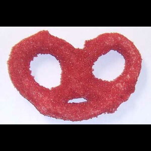 Scott's Cakes zCg`R[gŕꂽvbcFAԍA1|h`FobO Scott's Cakes White Chocolate Covered Pretzels with Red Sugar in a 1 Pound Clear Cello Bag