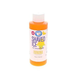 Hypothermias Shaved Ice and Snow Cone Syrup Unsweetened Flavor Concentrate - 4 Fl. Oz - Makes 1 Gallon of Ready to Use Syrup - Banana - Must Add Filtered Water and Sweetener