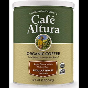 Cafe Altura I[KjbNR[q[AM[[XgA҂R[q[A12IX (6) Cafe Altura Organic Coffee, Regular Roast, Ground Coffee, 12 Ounce (Case of 6)