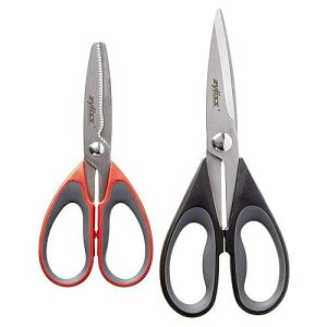 Zyliss 2-Piece Scissor Value Set - Stainless Steel Kitchen Scissors and Shears Set Perfect for Cutting Herbs, Lettuce & More
