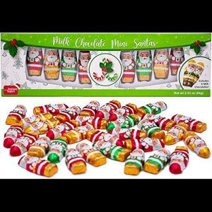 č NX}X ~j 2 C` ~N `R[g T^ ʂɃzC 1 |h (6 pbN - MtgΉ) Stephanie Imports Made in USA Christmas Mini 2" Milk Chocolate Santas Individually Wrapped in Foil 1 lb