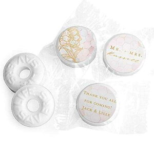 3 |h p[\iCYꂽEFfBO ~g CtZ[o[ ~g ( 335 ` 365 ) - ubV Just Candy 3 lb Personalized Wedding Mints LifeSavers Mints (Approx 335-365 pcs) - Blush