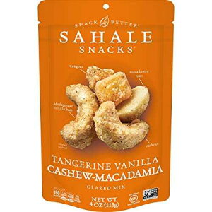 Sahale Snacks ^WF oj JV[ }J_~A O[Yh ~bNXA4 IX (6 pbN) Sahale Snacks Tangerine Vanilla Cashew Macadamia Glazed Mix, 4 Ounces (Pack of 6)
