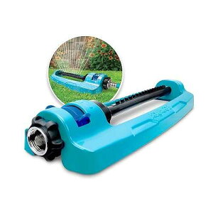 Aqua Joe SJI-OMS16 �s�ł̃��^���x�[�X�U���X�v�����N���[�A�����\�ȃX�v���[�t���A3600 �����t�B�[�g�̓K�p�͈� Aqua Joe SJI-OMS16 Indestructible Metal Base Oscillating Sprinkler with Adjustable Spray, 3600-Square Foo