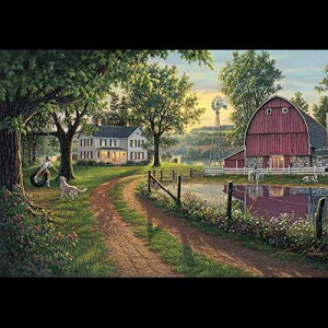 Ledgebay t by Numbers for Adults: Beginner to Advanced Number ting Kit - Fun DIY Adult Arts and Crafts Projects - Kits Include - The Road Home (The Road Home, 16" x 20" Unframed)