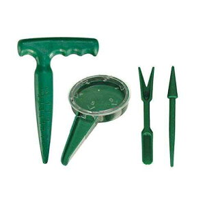 AKOAK 4pbN ~jK[fnhc[vgZbg - K[fvgt[V[hfBXyT[Aqd@AcfBo[ƃEBW[A뉷p AKOAK 4 Pack Mini Garden Hand Tool Plant