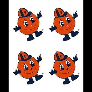 Fan A peel Syracuse ? Waterless Peel & Stick Temporary Spirit Tattoos ? 4-Piece