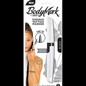BIC BodyMark Temporary Tattoo Marker, Fine Tip Black
