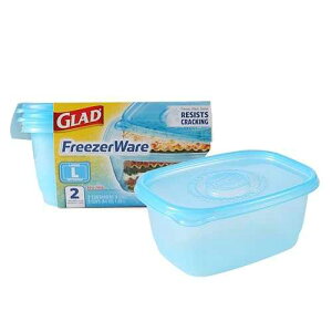 Gladware t[U[EFAHiۑeAL gp̒`Hiۑe Hie ⓀɂɈSAő64IX̐Hi[\A2ZbgAu[ Gladware Freezerware Food Storage Containers, Large R