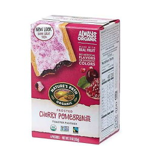 Nature's Path Organic Frosted Cherry Pomegranate Toaster Pastries, 11 Ounce (Pack of 1) Non-GMO, Made with Real Fruit