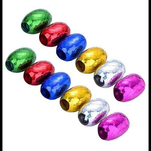 Scafiv 12 Pieces Christmas Metallic Glitter Curling Ribbon Set for Christmas Thanksgiving Decoration Wedding, Party, Balloon Gift Wrapping, 6 Diferrent Colors