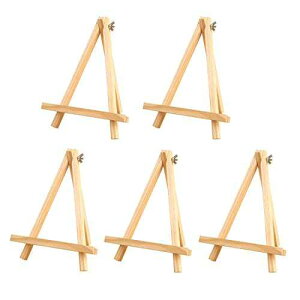 Booluee 5pbN VRpC OrC[[ ʐ^GfBXvCX^h NtghfBXvCC[[ (9.4C`) Booluee 5 Pack Natural Pine Wood Tripod Easel Photo ting Display Stand Craft Business 