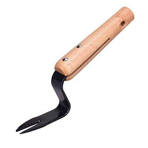̑nhc[AtH[Nwbhnhv[[A1̒Yf|GVxAؐnhtAŐp TRRAPLE Garden Weeder Hand Tool, Forked Head Hand Weeder Puller, 1 Pcs Carbon Steel