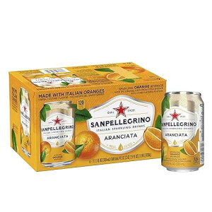 San Pellegrino Sanpellegrino, Orange Italian Sparkling Drinks, 11.15 Fl Oz Cans, 6 Pack