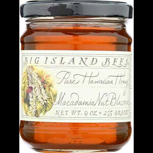 MAA}J_~Aibc̉Ԃ̃nCAnj[ArbOAChr[YɂP̉Ԃ̕ii9IX̃KXrj Unheated, Pure, Raw Macadamia Nut Blossom Hawaiian Honey, Single Floral Varie