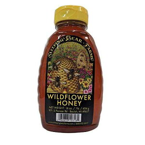 Cht[nj[ 16IX {gEہEYE݂͂ Sleeping Bear Farms Wildflower Honey 16 oz. Bottle Unpasteurized Unblended No Additives Pure Honey