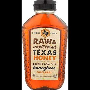 16IXi1pbNjAfU[gN[Nnj[eLTXnj[Ah߁A1|hi454gj 16 Ounce (Pack of 1), Desert Creek Honey Raw Texas Honey, Unfiltered,1 lbs (454g)