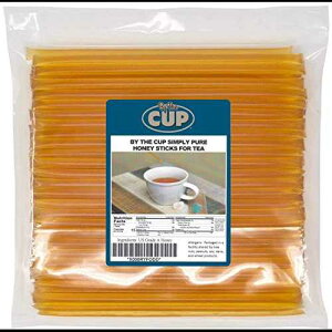 By The Cup Simply Pure Honey Sticks for Tea - nj[Xg[100{A100%sAnj[ By The Cup Simply Pure Honey Sticks for Tea - 100 Honey Straws, 100% Pure Honey