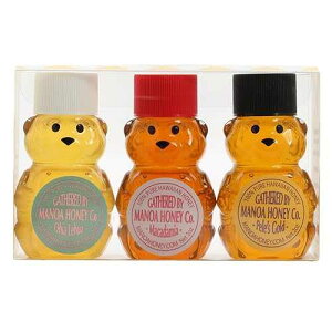 }mA nj[ xA MtgZbg IqAA}J_~AibcAỹS[hnj[ Manoa Honey Bears Gift Set with Ohia, Macadamia Nut and Pele's Gold Honey