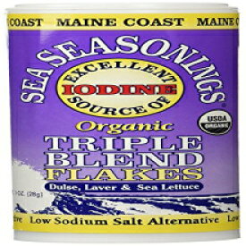 Sea Seasonings トリプル ブレンド フレーク 1 オンス (Maine Coast) (2 パック) Sea Seasonings Triple Blend Flakes 1 Ounces by Maine Coast (2 Pack)