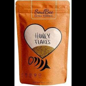 Soul Bee SoulBee HONEY FLAKES - Natural Extra Topping - Crunchy Roasted Honey Taste - KETO Friendly, Dairy Free, Tree Nuts Free, No added Sugars, Kosher) (Flakes Cereal)