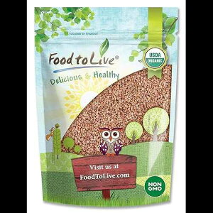 Food to Live Organic Buckwheat Kasha (Grechka, Toasted Whole Groats, Non-GMO, Kosher, Sirtfood, Bulk) by Food to Live ? 3 Pounds