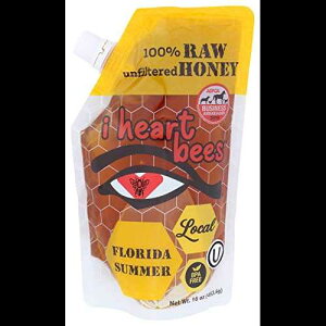 I heart bees Florida Summer Blend Raw and Unprocessed Honey, 16 oz