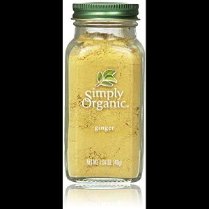 Simply Organic ӐIAFI[KjbNA1.64 IXe WWxEItBVi[EXR[ Simply Organic Ground Ginger Root, Certified Organic, 1.64-Ounce Container Zingiber officinale Roscoe