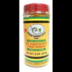 JCS ���Q�G�X�^�C�� �z�b�g�W���}�C�J�X�^�C�� �J���[�p�E�_�[ 8�I���X�{�g������ Reggae Country Style JCS Reggae Style Hot Jamaican Style Curry Powder in 8 oz Bottle