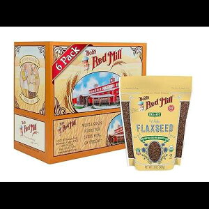 Bob's Red Mill �I�[�K�j�b�N �u���E�� �t���b�N�X�V�[�h�A13 �I���X (6 �p�b�N) Bob's Red Mill Organic Brown Flaxseeds, 13-ounce (Pack of 6)