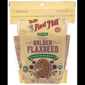 Bob's Red Mill Ė\ȃI[KjbNSS[fmA13IX (1pbN) Bob's Red Mill Resealable Organic Whole Golden Flaxseed, 13 Ounce (Pack of 1)