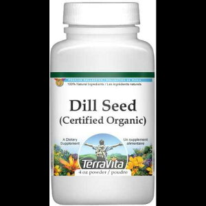 fBV[h (I[KjbNF) pE_[ (4 IXAZIN: 518596) - 3 pbN TerraVita Dill Seed (Certified Organic) Powder (4 oz, ZIN: 518596) - 3 Pack