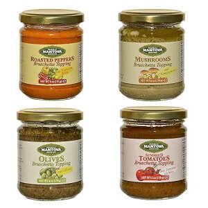 Mantova Mix Italian Bruschetta Topping, 6 Ounce (Pack of 4)