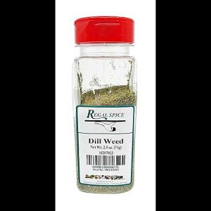 Regal Spice Regal Dill Weed Spice - Chopped Dill Herb to Add Pungent and Slightly Sweet Flavor to Your Dishes (Dry Dill Weed 2.5 oz Container for Cooking and Seasoning Needs)