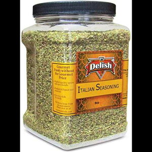 It's Delish ̃O C^A ? 9 IX̃W{ėp\ȗeW[ ? n[u̓VRuh ? F̂C^A Gourmet Italian Seasoning By It's Delish 9 OZ Jumbo Reusable Containe