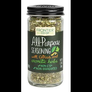 Frontier Seasoning Blends ړIA1.20 IX{g (12 pbN) Frontier Seasoning Blends Salt Free All-purpose Seasoning, 1.20 Ounce Bottle (Pack of 12)