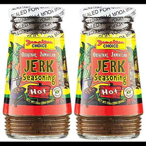 IWĩW}CJW[N}lAHOTV[YjOB10 IX (2 pbN) by Jamaican Choice Original Jamaican Jerk Marinade, HOT Seasoning. 10 Oz (2-Pack) by Jamaican Choice
