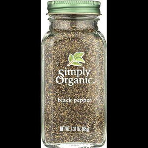Simply Organic Black Pepper 2.31 IX (3 pbN) Simply Organic Black Pepper 2.31 Oz (Pack of 3)