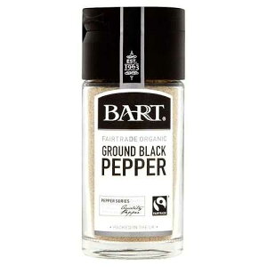 Bart Organic Fairtrade Ground Black Pepper (38g) - Pack of 2