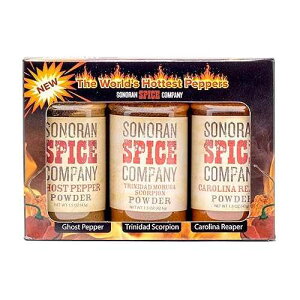 \m XpCX LCi [p[Agj_[h XR[sIAS[Xg ybp[ 1.5 IX pE_[ Mtg {bNX Sonoran Spice Carolina Reaper, Trinidad Scorpion, Ghost Pepper 1.5 Oz Powder Gift B