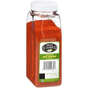Spice Classics ӐԓhqA14 IX - 14 IXe̐ԓhq 1 AsbƂ̊ӐԓhqĂ܂B Spice Classics Ground Red Pepper, 14 oz - One 14 Ounce Container of Red 