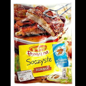 Winiary W[V[ u V[YjO ~bNX x[LOobOt Pomysl na Soczyste Zeberka 28g obO (3 pbN) Winiary Juicy Ribs Seasoning Mix with Baking Bag Pomysl na Soczyste Zeberka 28g Bag (3-Pack)