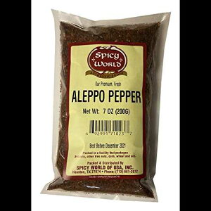 Ab|ybp[ 7IX ? Halaby Turkish Chili Pepper ? Spicy World̃v~ANbVybp[t[N Aleppo Pepper 7 oz Halaby Turkish Chili Pepper Premium Crushed Pepper Flakes by Spicy World